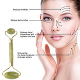 Natural Stone Body Skin Slimming Neck Face Jade Massage Roller