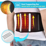 Far Infrared Waist Massage Heating Therapy Back Support Brace