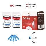 Safe AQ Smart Glucometer Blood Glucose Meter With Test Strips Lancets 5 Seconds Simple Test Accurate for Diabetes