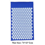 74X43cm Acupressure Yoga Mat and Pillow Set for Body/Neck/Back/Foot Stress Pain Relief