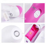 5 in 1 Electric Face Cleaner with Brushes Facial Machine Massager for Women