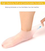 New Silicone Moisturizing Gel 2 Pairs Feet Care Socks Spa for Home Use