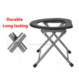 Folding Portable Toilet Seat Commode for Pregnant Women & Elderly