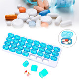 31 Grids Medicine Dispenser Pill Splitter Storage Container