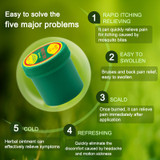 1pcs Original Green Herbal Cooling Oil Cold Headache Dizziness Muscle Rub Aches Pain Relieving Ointment