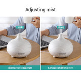 Ultrasonic Air Humidifier with White Grain 7 Color Changing LED Lights Cool Mist for Office Home