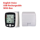 USB Rechargeable Automatic Digital Wrist Blood Pressure Monitor