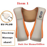 Hot Selling U Shape Electric Heated Full Body Massage Cushion Shiatsu Pillow