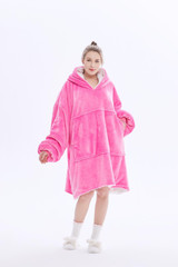 Hot Pink Hoodie Blanket