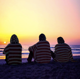 American Flag Hoodie Blanket
