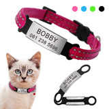 Nylon Personalized Pet Collars With Name ID Tag Nylon Personalized Pet Collars With Name ID Tag