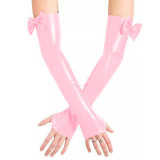 "Sissy for Life" Pink Bow Gloves