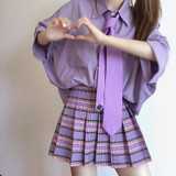 Short School Uniform Pleated Skirt