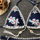 Sexy Hot Padded Crochet Bikini Set Swimwear Sexy Hot Padded Crochet Bikini Set Swimwear