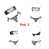 2019 Hot Summer Sexy Bandeau Halter Top Bikini Set 2019 Hot Summer Sexy Bandeau Halter Top Bikini Set