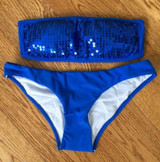 Sexy Bikini Bandeau Bling Sequin Swimwear