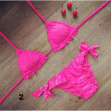 Sexy Embroidered Brazilian Bikini Set (Plus Size)