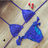 Sexy Embroidered Brazilian Bikini Set (Plus Size)