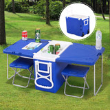 Ultimate Folding Cooler Camping Set Cooler/Table/Chairs