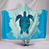 Custom Hoodie Blanket - Turtle Swimming