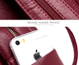 Anti-theft Leather Backpacks