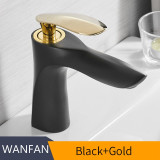 Basin Faucets Elegant Bathroom Faucet Hot and Cold Water Basin Mixer Tap Chrome Finish Brass Toilet Sink Water Crane Gold 220R