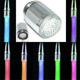 1pcs Creative Kitchen Bathroom Light-Up LED Faucet Colorful Changing Glow Nozzle Shower Head Water Tap Filter No Battery Suppy