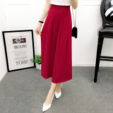 Wide Leg Pants Women Summer Chiffon Pants Ankle Length High Waist Chiffon Female Loose Casual Pant Trouser Wide Leg Pants Women Summer Chiffon Pants Ankle Length High Waist Chiffon Female Loose Casual Pant Trouser