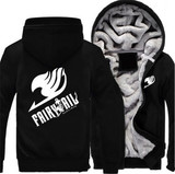 US size Hoodies Men Women Anime Fairy Tail Cosplay Jacket Sweatshirts Thicken Hoodie Coat