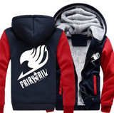 US size Hoodies Men Women Anime Fairy Tail Cosplay Jacket Sweatshirts Thicken Hoodie Coat