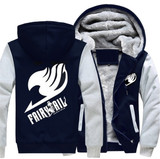 US size Hoodies Men Women Anime Fairy Tail Cosplay Jacket Sweatshirts Thicken Hoodie Coat