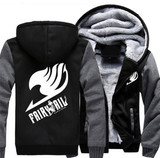 US size Hoodies Men Women Anime Fairy Tail Cosplay Jacket Sweatshirts Thicken Hoodie Coat