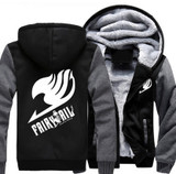 US size Hoodies Men Women Anime Fairy Tail Cosplay Jacket Sweatshirts Thicken Hoodie Coat