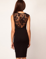 Slim Bodycon Party Floral Lace Cocktail Dress (Belt is NOT included)