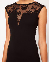 Slim Bodycon Party Floral Lace Cocktail Dress (Belt is NOT included)