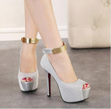"Elegant Series" Ankle Strap High Heels platform pumps  Sandals