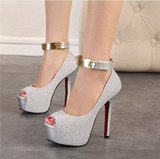 "Elegant Series" Ankle Strap High Heels platform pumps  Sandals