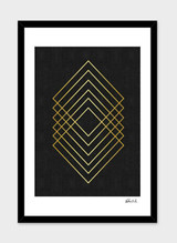 Minimalist and golden art I  Frame
