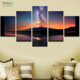 PENGDA Wall Pictures 5 Panel Landscape Canvas Wall Art Canvas Painting For Living Room HD Print Modern Frames For Paintings