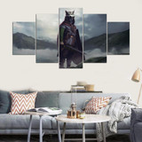 Canvas Oil Painting Cuadros 5 Panel Movie Character Home Decoration Wall Art Pictures Painting For Living Room Prints PENGDA