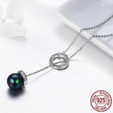Silver Pearl Chain Necklace