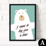 Cartoon Animals Canvas Art Print Painting Poster, Wall Picture for Home Decoration, Wall Decor Modern paintings