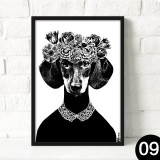Nordic decorative painting modern living room wall poster black and white English abstract creative home canvas painting