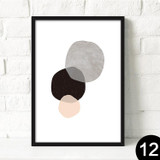 Nordic decorative painting modern living room wall poster black and white English abstract creative home canvas painting