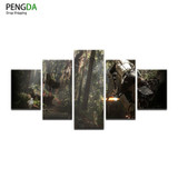 Modern Home Wall Decor Painting Canvas Art HD Print Painting Canvas 5 Piece Star Wars Game Landscape Wall Picture For Home Decor