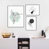 Simple Style Canvas Art Print Painting Poster, Woodpecker Wall Pictures For Home Decoration, Wall Decor YE140
