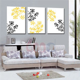 Flower  Art Print Canvas Painting Poster, Wall Pictures For Living Room Home Decoration,  set of 3