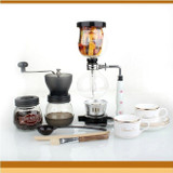 Free Shipping EMS FedEx DHL  1 Set Coffee set Syphon Maker Coffee Grinder Espresso Cappuccino coffee