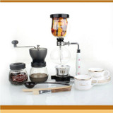 Free Shipping EMS FedEx DHL  1 Set Coffee set Syphon Maker Coffee Grinder Espresso Cappuccino coffee