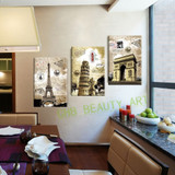 3 Panel Canvas Paintings Art European Paris Italy Tower Wall Pictures For Living Room Home Decor Unframed